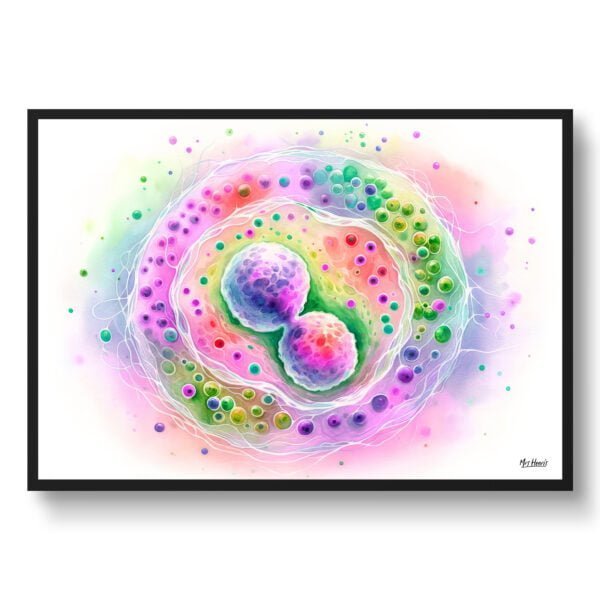 dream watercolour cell division front view