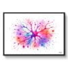 dream watercolour cortical neurons front view