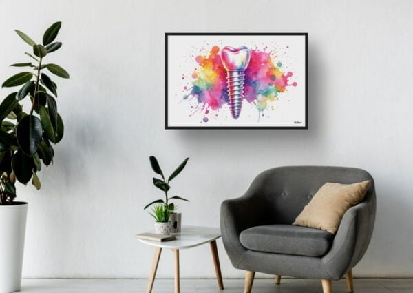 dream watercolour dental implant waiting room