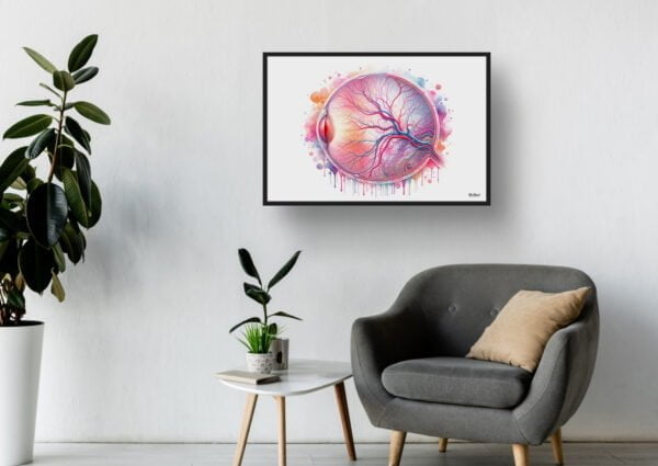 dream watercolour eye anatomy retina waiting room