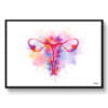 dream watercolour female reproductive system front view