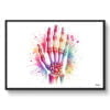 dream watercolour hand front view