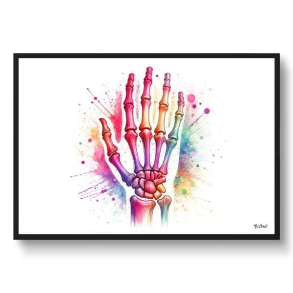 dream watercolour hand front view