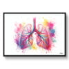 dream watercolour lungs front view