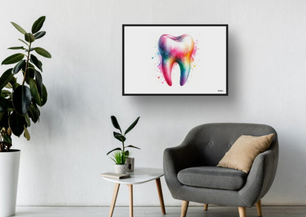 dream watercolour molar minimalist waiting room