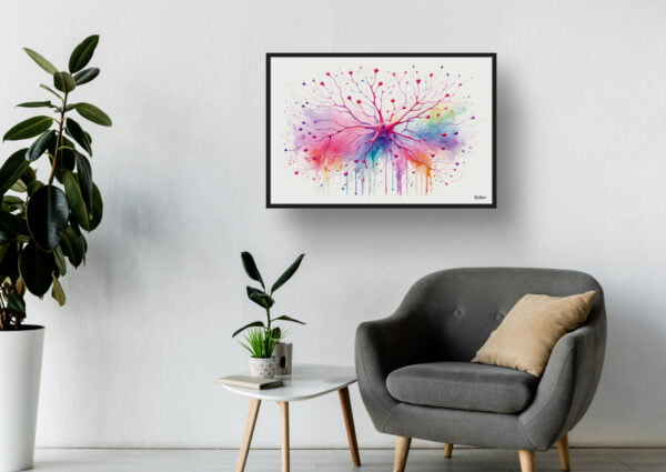 dream watercolour pyramidal neurons waiting room