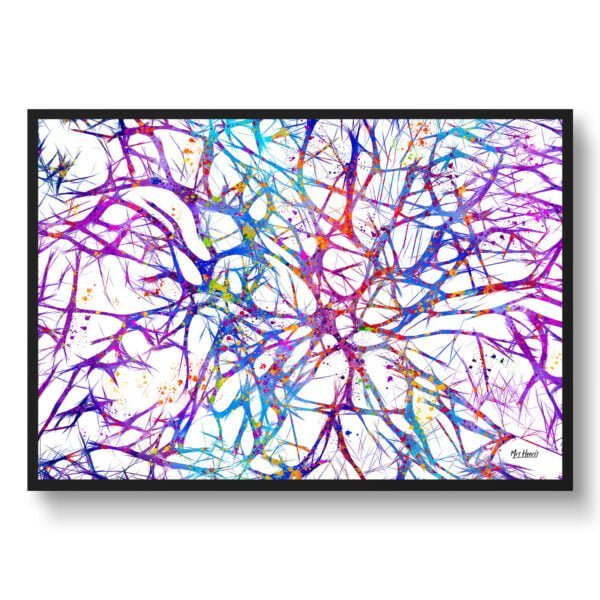 medical splash neurons front view