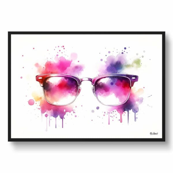 dream watercolour browline glasses front view 1