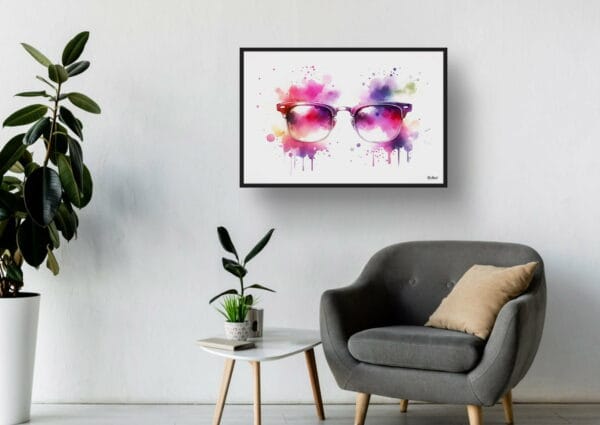 dream watercolour browline glasses waiting room 1