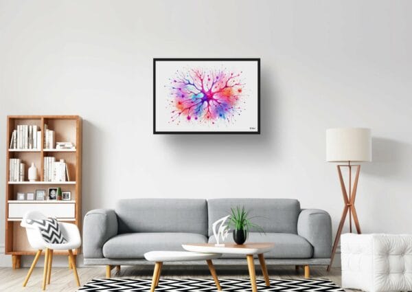 dream watercolour cortical neurons lobby 1