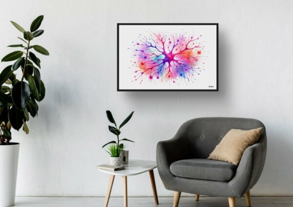 dream watercolour cortical neurons waiting room 1