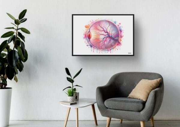 dream watercolour eye anatomy retina waiting room 1