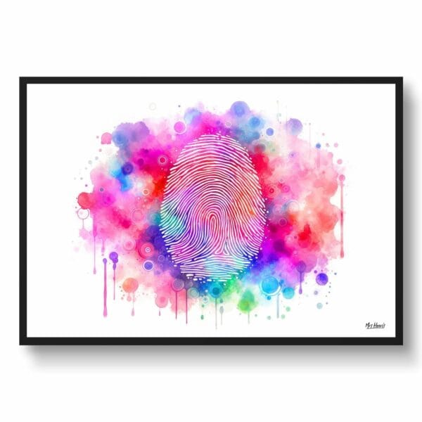 dream watercolour fingerprint front view 1