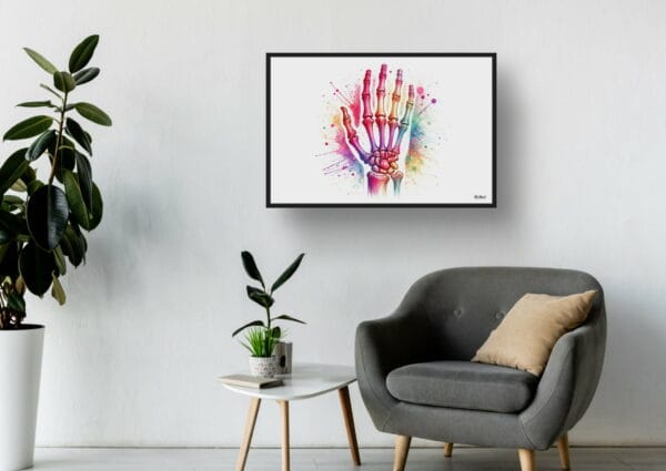 dream watercolour hand waiting room