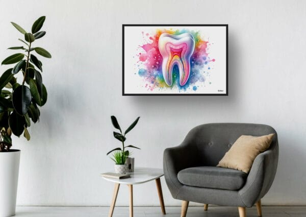 dream watercolour molar anatomy waiting room 1