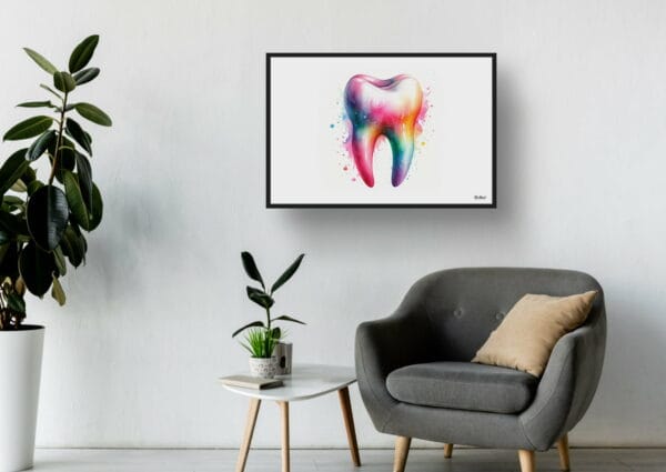 dream watercolour molar minimalist waiting room 1