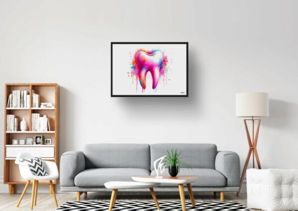 dream watercolour molar tooth lobby 1