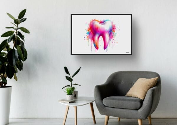 dream watercolour molar tooth waiting room 1