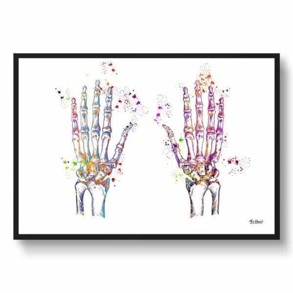 medical splash hands front view