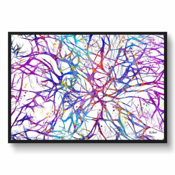 medical splash neurons front view