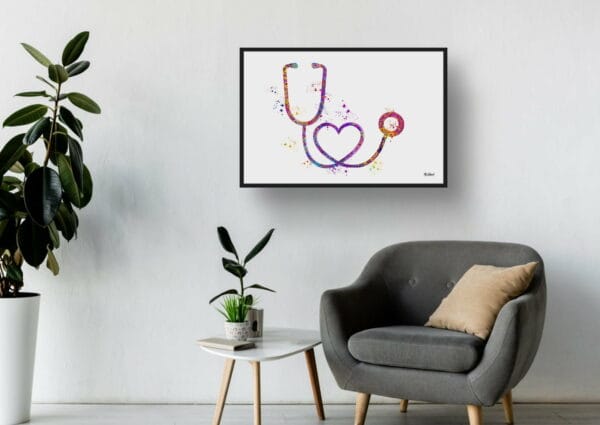 medical splash stethoscope waiting room