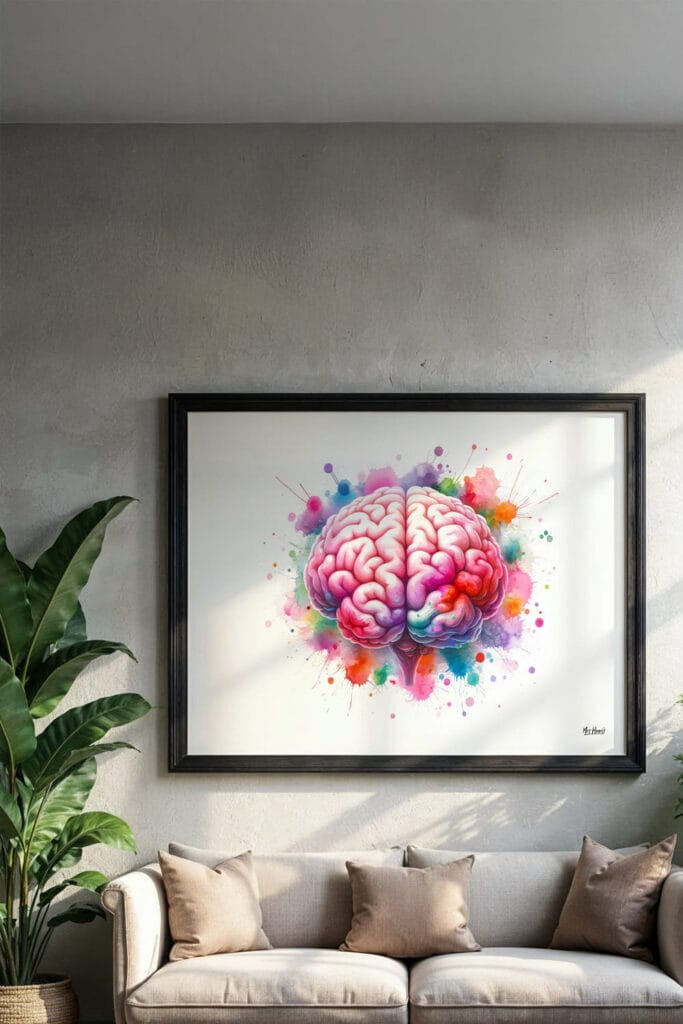 brain art 683x1024 - The 30+ Best Gifts for Doctors