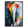 dental abstract expressionism incisor front view isolated