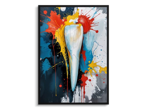 Chromatic Rhapsody Incisor Print - Dentist Wall Art