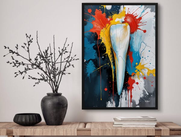 Chromatic Rhapsody Incisor Print - Dentist Wall Art - Image 3