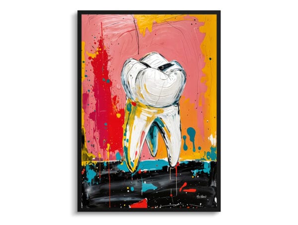 Modern Abstract Molar Print - Dentist Wall Art