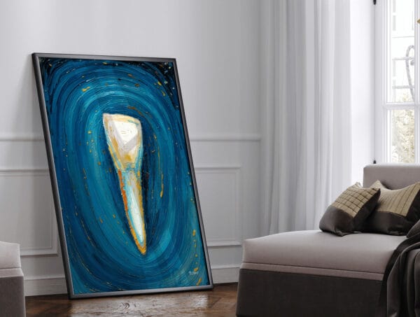 Starlit Impressionism Incisor Print - Dentist Wall Art - Image 2