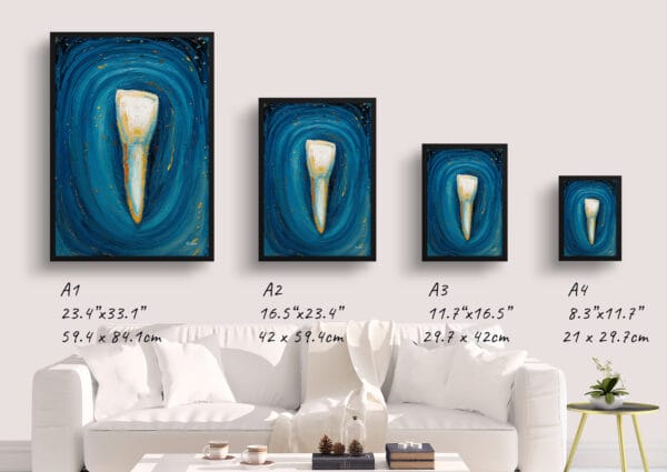 Starlit Impressionism Incisor Print - Dentist Wall Art - Image 4