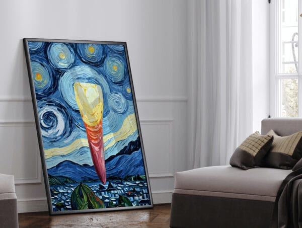 Impressionist Starry Night incisor Print - Dentist Wall Art - Image 2