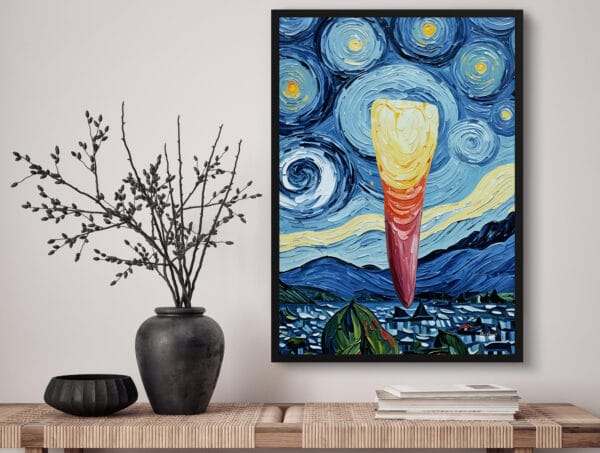 Impressionist Starry Night incisor Print - Dentist Wall Art - Image 3