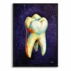 dental van gogh molar front view isolated