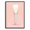 dental whimsical minimalism pink incisor front view isolated