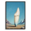 dental whimsical surrealism incisor front view isolated