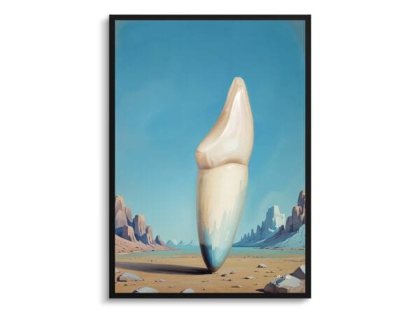 Surrealism Solitary Incisor Print - Dentist Wall Art