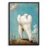 dental whimsical surrealism molar front view isolated