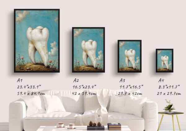 Surrealism Molar Garden Print - Dentist Wall Art - Image 4